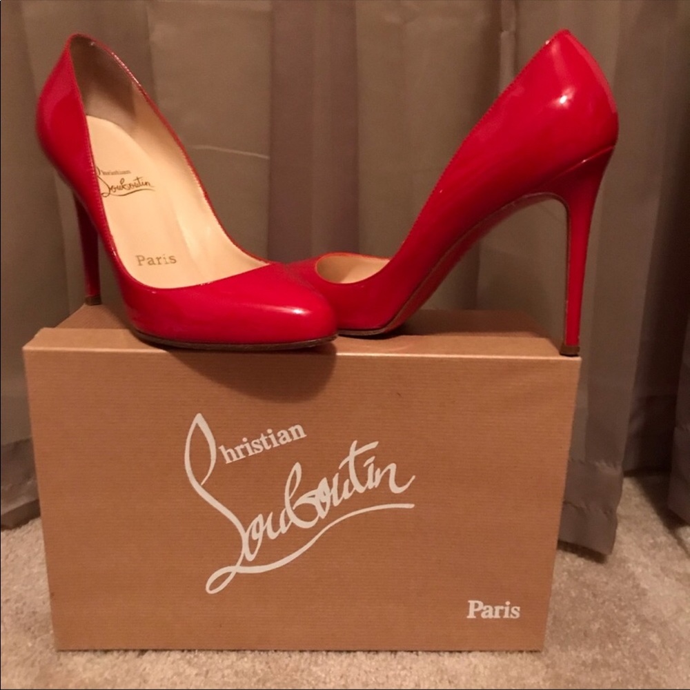 Authentic Clinchy 100 Patent Christian Louboutin